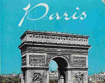 Vintage Midcentury Travel Souvenir Color Photo Book - Paris, France - Pocket Sized