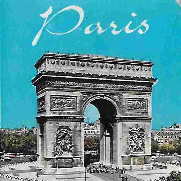 Vintage Midcentury Travel Souvenir Color Photo Book - Paris, France - Pocket Sized