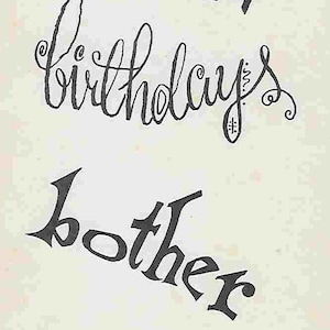 Vintage Mid Century Unused Greeting Card - Happy Birthday