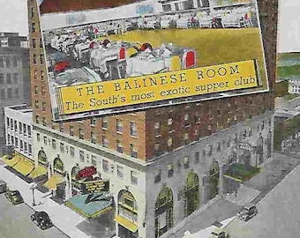 Vintage Unused Midcentury Photo Postcard - Travel - Hotel Claridge - Memphis, TN
