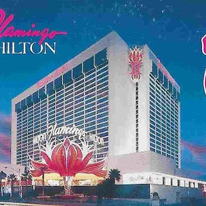Vintage Reisepostkarte - Flamingo Hilton Hotel - Las Vegas, NY - USA