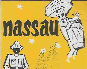 Vintage Midcentury Reisebroschüre - Nassau - Mexiko - West Indies - Miami Travel Service