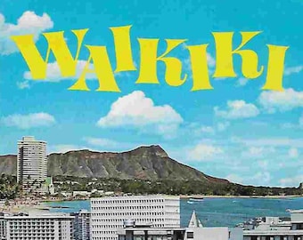 Vintage 1970's Travel Brochure - the Reef Lanais Hotel - Waikiki