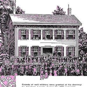 Vintage 1960&#39;s Travel Brochure - The Home Of Abraham Lincoln - Springfield, Illinois