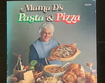 Livre de cuisine italien vintage des années 1970 - Mama D's Pasta & Pizza - Giovanna D'Agostino