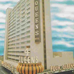 Vintage unbenutzte Reisepostkarte - Four Queens Hotel & Kasino - Las Vegas, Nevada - USA