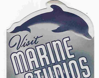 Vintage resebroschyr från mitten av århundradet - Marine Studios - Fort Lauderdale - Florida - USA