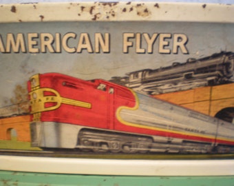 Vintage Mid Century American Flyer Toy Train Accessory - American Flyer Advertisement Billboard Sign