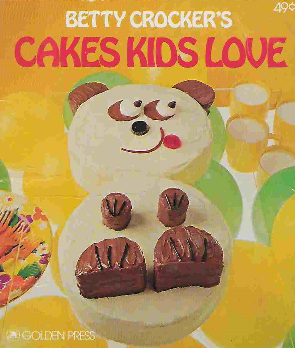 Ricettario vintage di Betty Crocker degli anni '70 - Dolci che piacciono ai bambini - Festa