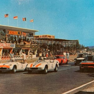Postal de viaje vintage usada - Carreras de coches - Gran Premio de Macao