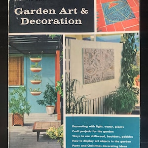Vintage Midcentury Book - Garden Art & Decoration - Architecture - Interior Design - Landscaping