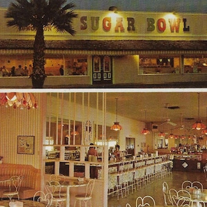 Vintage Midcentury Nieużywane Podróże - Restauracja - Pocztówka ze zdjęciem - Cukiernica - Scottsdale, AZ
