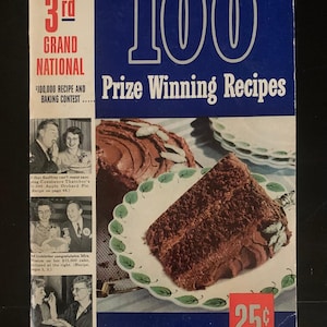 Mid Century Cookbook - Pillsbury's Best - 3rd Grand National Bake-Off