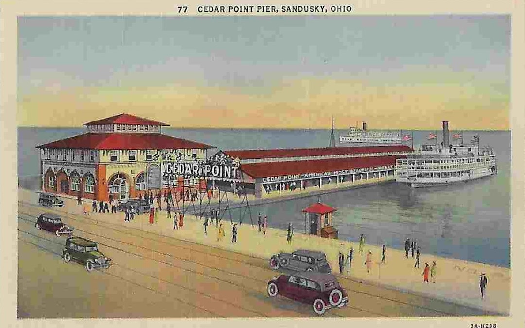 Vintage Unused Photo Postcard Hotel Breakers Cedar Point, OH USA - Etsy