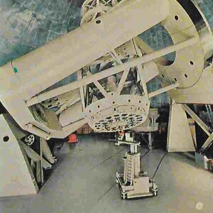 Stara nieużywana pocztówka naukowa z połowy wieku - astronomia - Obserwatorium Palomar