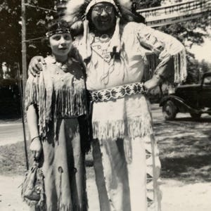 Vintage Midcentury Black & White Photo - American Indian - Set of 5