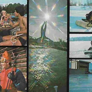 Carte postale de voyage vintage inutilisée - The Concord Hotel - Kiamesha Lake, NY - États-Unis