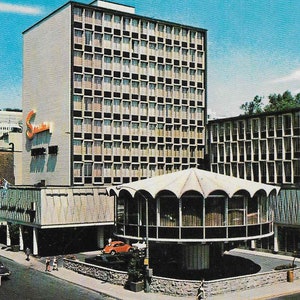 carte postale vintage photo de voyage - Auberge Seaway Motor Inn - Montréal, Canada