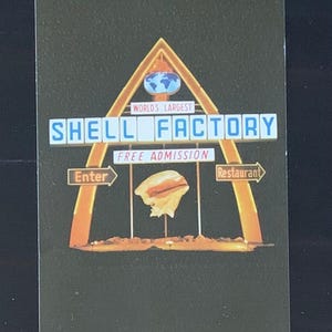 Stara nieużywana pocztówka podróżnicza z połowy wieku - The Shell Factory, Fort Myers, Floryda, USA