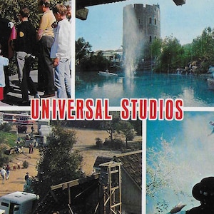 Postal de fotos de viaje vintage de mediados de siglo sin usar - Hollywood - Universal Studios - CA