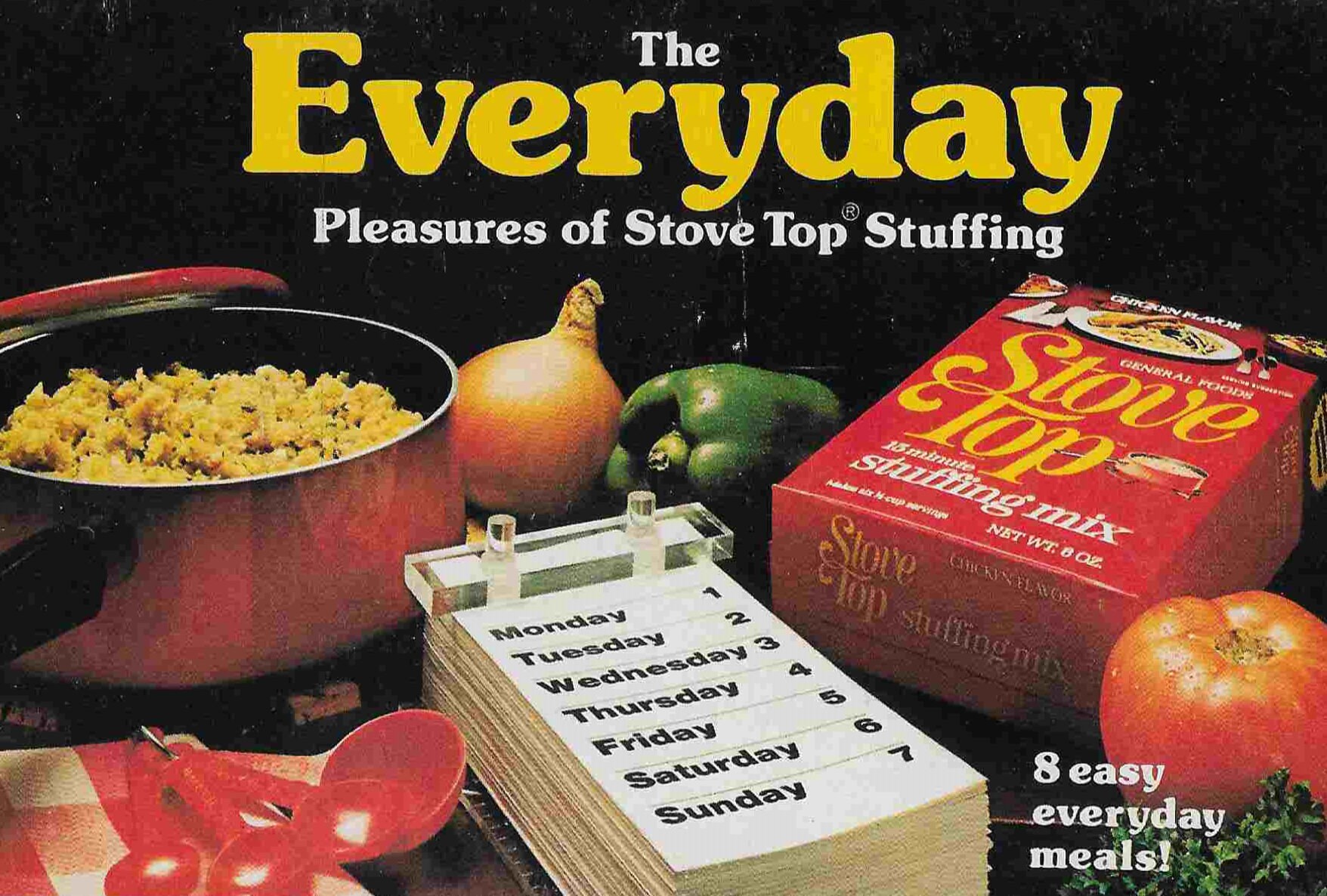 1992 Stove Top Stuffing Turkey Food vintage print ad 90's advertisement