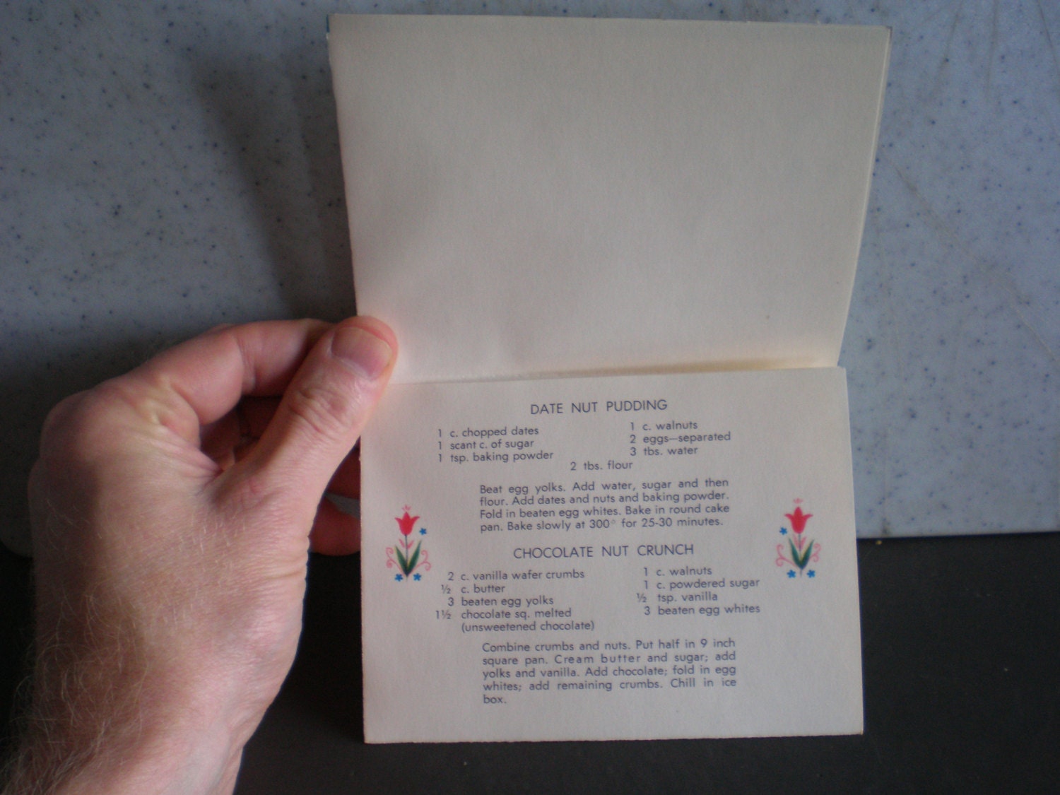 Vintage Unused Hallmark Blank Greeting Card With Baking Etsy