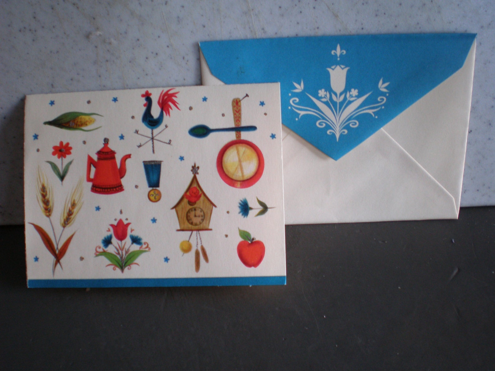 Vintage Unused Hallmark Blank Greeting Card With Baking Etsy