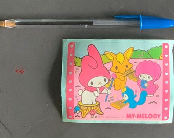 Vintage Original Unused 1980's Sanrio My Melody Sticker - Hello