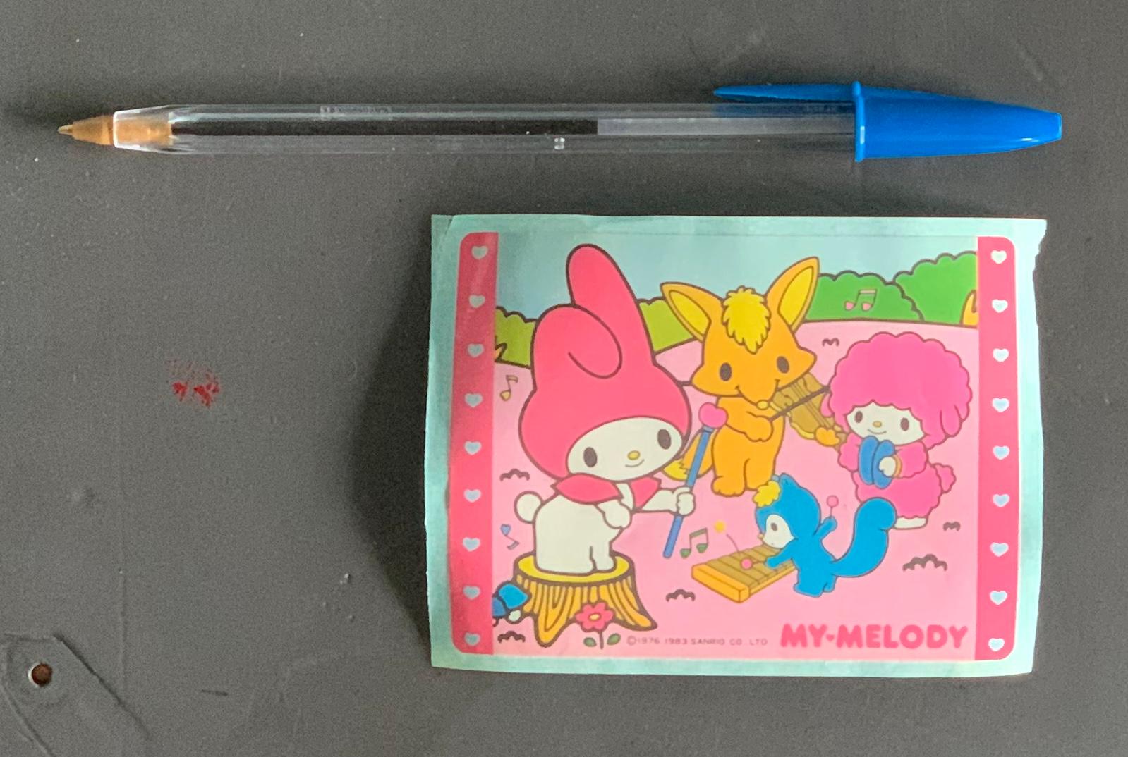 Vintage Original Unused 1980's Sanrio My Melody Sticker - Hello