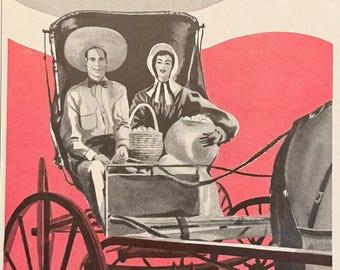 Vintage Midcentury Travel Advertisement - Louisiana - Bicentennial Celebration