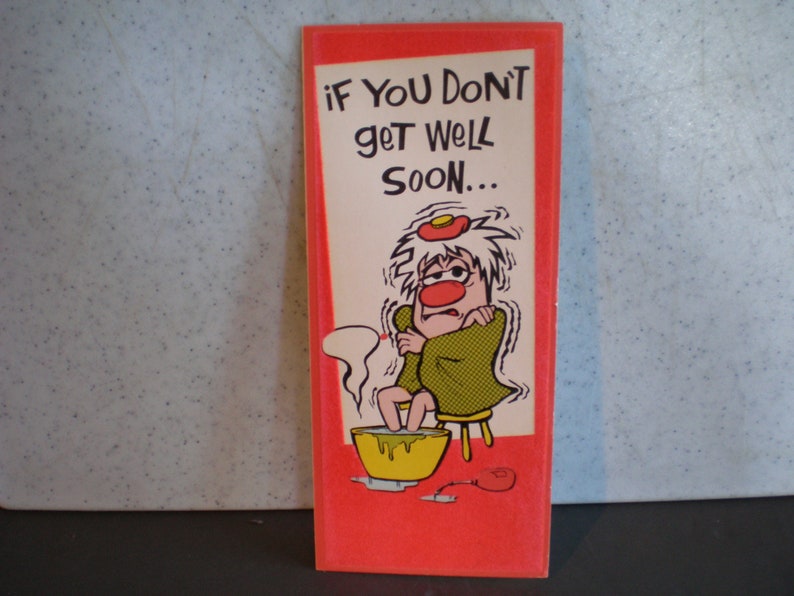Large Vintage Mid Century Dirty Humored Greeting Card If You Etsy