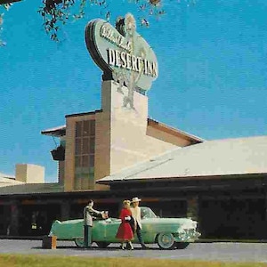 Cartão postal de viagem vintage sem uso - Wilbur Clark's Desert Inn - Las Vegas, NV - EUA