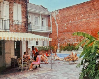 Vintage Midcentury Unused Photo Postcard - The Chateau Motor Hotel - New Orleans, LA