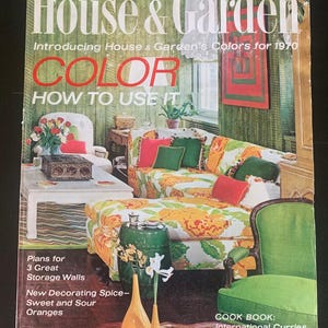Vintage Midcentury Magazine - House and Gardens - Architecture - Interior Design
