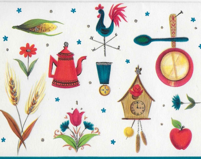 Vintage Unused Hallmark Blank Greeting Card With Baking Recipes Etsy