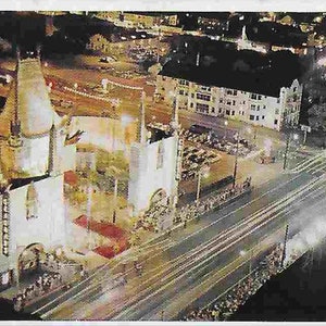 Publicité de carte postale photo vintage inutilisée - United Airlines - Hollywood, CA - États-Unis
