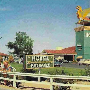 Vintage unbenutzte Reisepostkarte - Thunderbird Hotel - Las Vegas, Nevada - USA