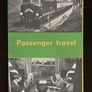 Vintage Midcentury Reisebroschüre - Britische Eisenbahnen & Karte