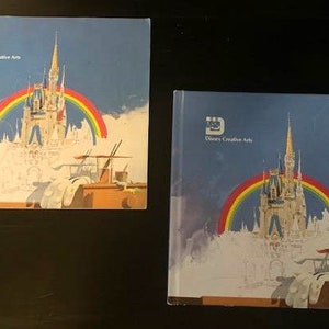 Vintage 1970&#39;s WDW - Disney Creative Arts Books - Set of Two - Children&#39;s Art & Design Book - Walt Disney