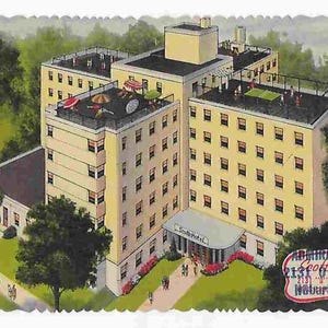 Carte postale vintage avec photo inutilisée du milieu du siècle - Admiral - Scott's Hotel - Washington