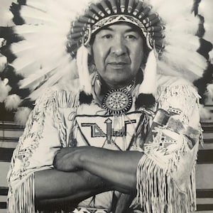 Vintage Unused Midcentury Photo Postcard - American Indian