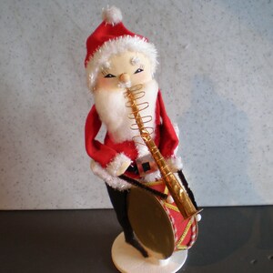 Large Vintage Mid Century Santa Claus Playing Instruments - Etsy