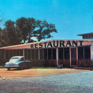 Stara nieużywana pocztówka ze zdjęciem z podróży z połowy wieku - Sea Ranch Restaurant, USA