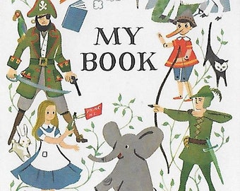 Vintage Mid Century Unused Illustrated Book Plate - Fairy Tales