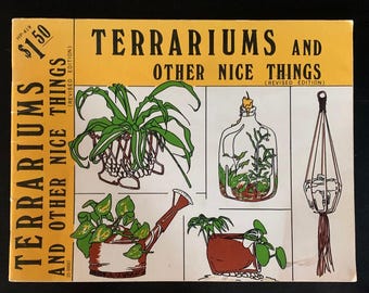 Vintage 1970's Plant Guide - Terrariums and Other Nice Things
