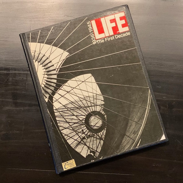 Vintage 1980's Photography Book - LIFE Magazine - The First Decade 1936-1945