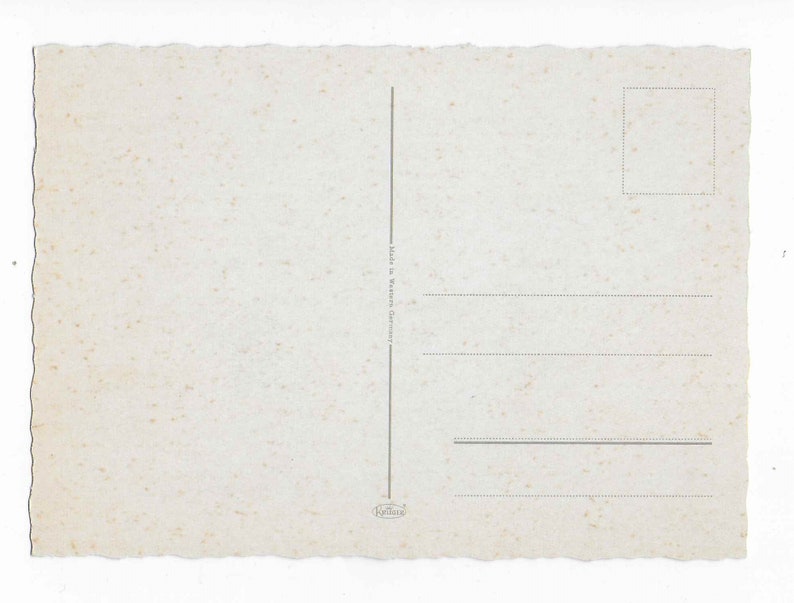 Postcard Note Card Vintage Unused Illustrated Blank Postcard - Notecard - Etsy