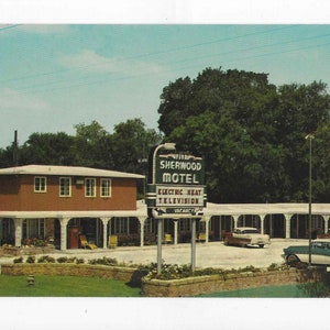 Vintage Unused 60&#39;s Travel Photo Postcard - New Orleans - Sherwood Motel