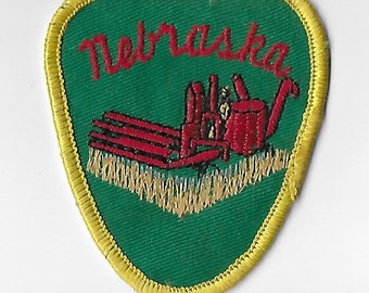 Vintage Fabric Patch - Nebraska