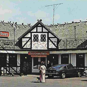 Cartolina di viaggio panoramica d'epoca inutilizzata - Solvang, California - USA